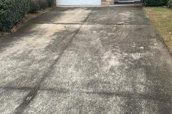 Before driveway cleaning